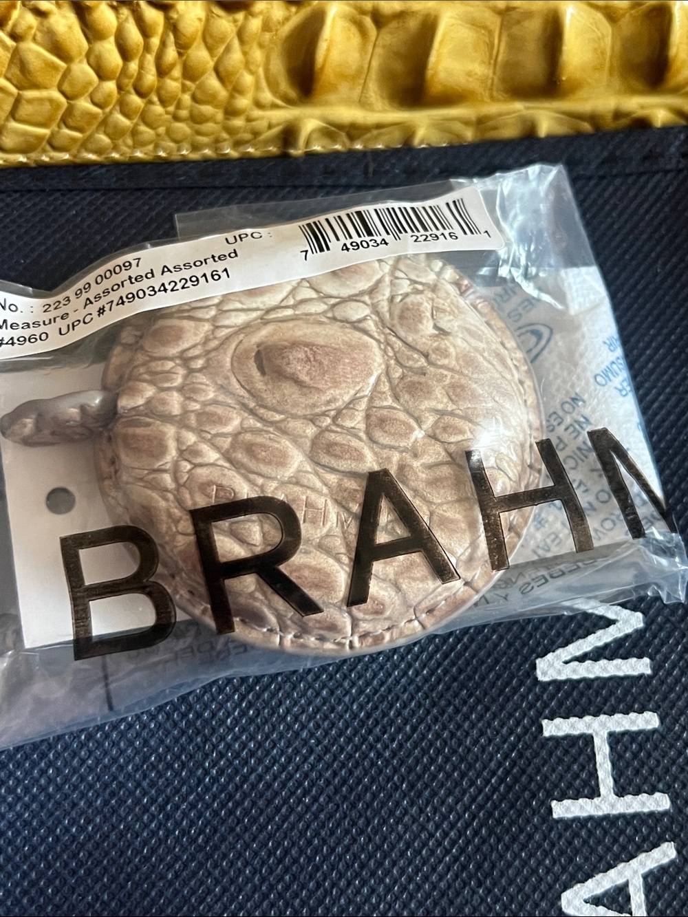 BRAHMIN Tape Measure NWT in SAND DUNE Melbourne